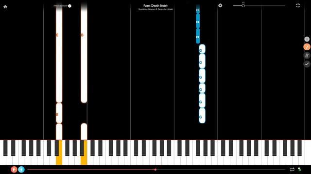 Fuan from Death Note Easy Slow Piano Tutorial смотреть онлайн