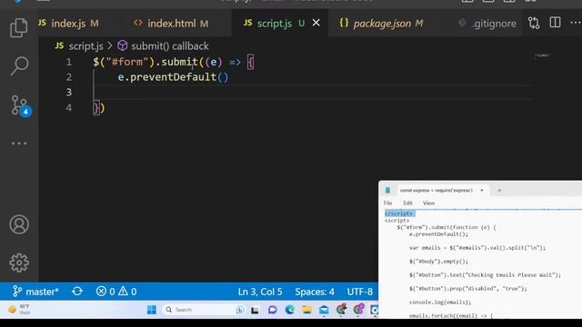 Node.js Express Project to Verify & Validate Bulk Emails Using AJAX in Browser Using Javascript смотреть онлайн