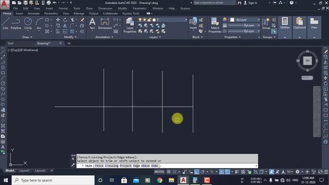 #13 How to use Trim Command in AutoCAD | Tutorial 13 | AutoCAD 2020 | Hindi/Urdu смотреть онлайн