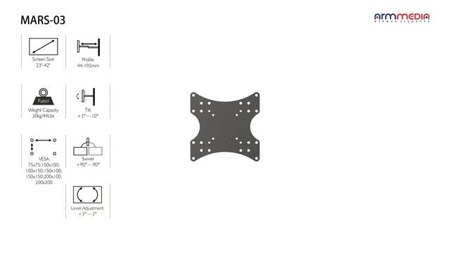 Кронштейн для телевизоров ARM MEDIA MARS 3 смотреть онлайн