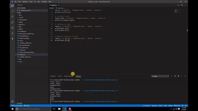 Python End To End Course Tutorial | Tuples In python programming #10 смотреть онлайн