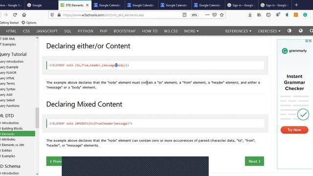 Lesson 2: XML : How to construct a DTD for XML Document смотреть онлайн