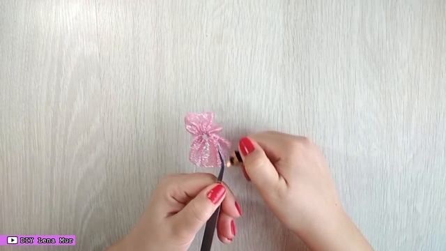 DIY / Заколки своими руками / Мастер класс канзаши / Kanzashi Hairpin DIY Tutorial смотреть онлайн