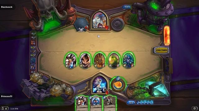 Hearthstone: Curse of Naxxramas - Heroic Patchwerk with a Basic Mage Deck смотреть онлайн
