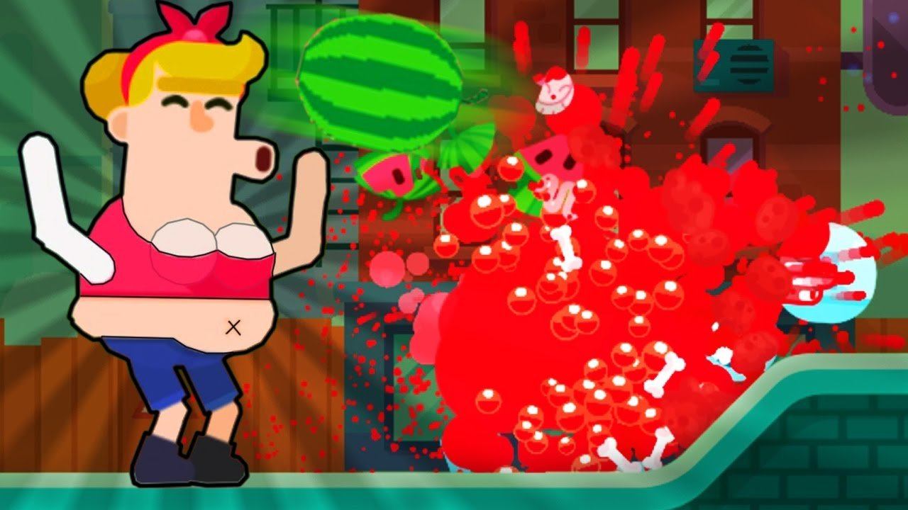 АРБУЗЫ - БОМБА! ► Bowmasters |5| смотреть онлайн