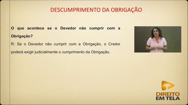 Direito das Obrigações - Aula 01 - Conceito de Obrigação смотреть онлайн