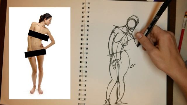 Gesture Drawing Using Reilly Method смотреть онлайн