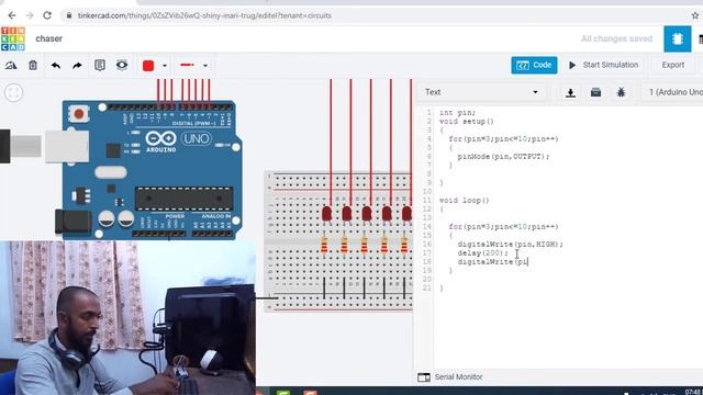 LED chaser using Arduino | led chaser programming for arduino | ANTO's ATL E-Logger смотреть онлайн