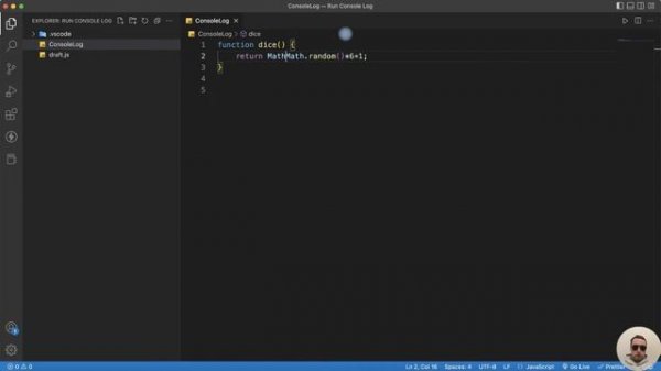 How to display JS console log output in Visual Studio Code
