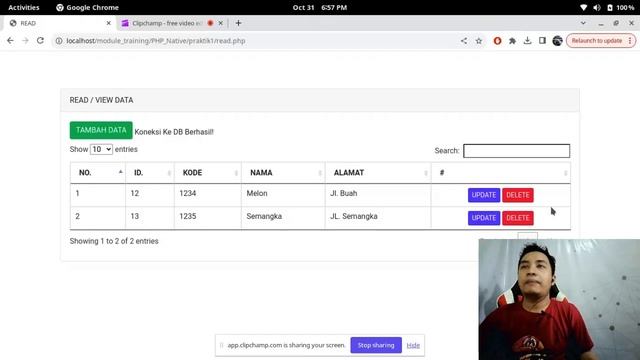 CRUD Part 1 dengan PHP dan Mysql belajar ngoding смотреть онлайн