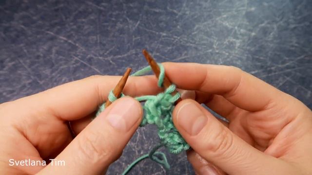 АЖУРНЫЙ УЗОР СПИЦАМИ 