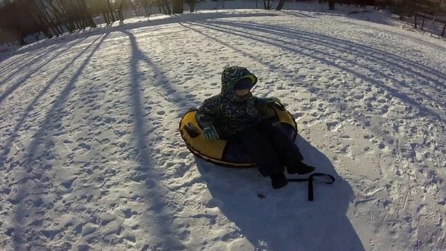 Тюбинг (ватрушка) WATER&SNOW 100см. Короткий обзор 2 смотреть онлайн