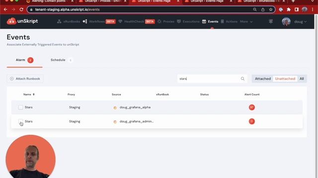 Using unSkript alarms to execute a RunBook on from a Grafana Alert смотреть онлайн