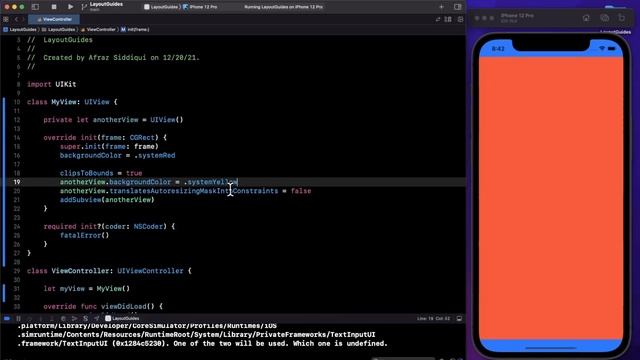 Swift: Layout Guide Introduction (AutoLayout) – Xcode, iOS, 2022 смотреть онлайн
