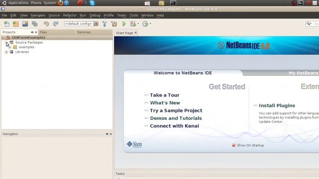 Install NetBeans 6.8 JAVA development IDE on Ubuntu 10.04, writing a Java hello world app смотреть онлайн