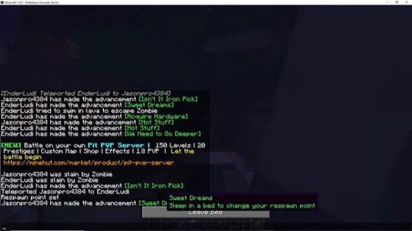 Playing minecraft smp in a new world online.  IP is manosdex.minehut.gg