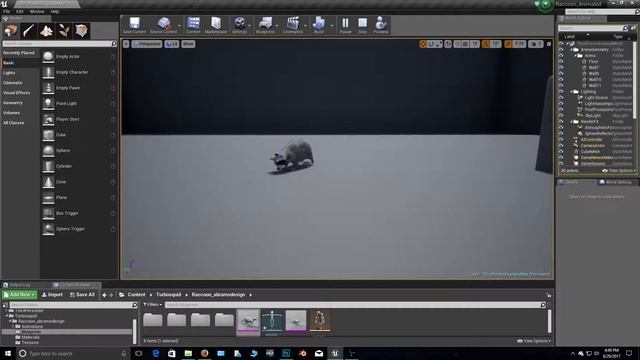 Animated Game Raccoon - Blender and UE4 смотреть онлайн