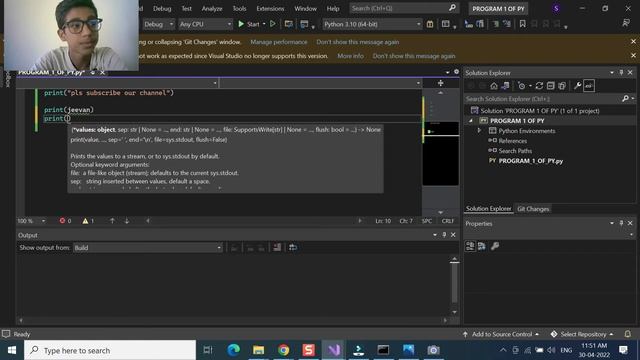 #2 comments , escape sequences and print statements || jeevan shivaji | python program смотреть онлайн