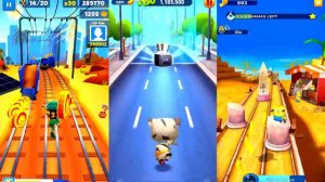 Talking Tom Gold Run Мумия Том VS Subway Surfers CAIRO VS Minion Rush: Египетская гонка!