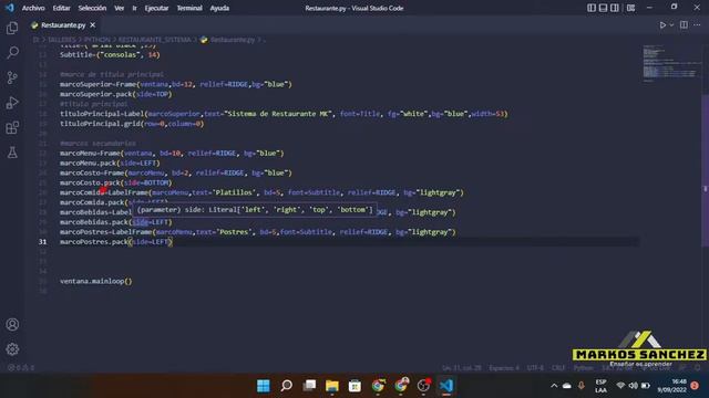 ?Como crear un SISTEMA DE ADMINISTRACION DE RESTAURANTE en python 3 ? || Markos Sanchez смотреть онлайн