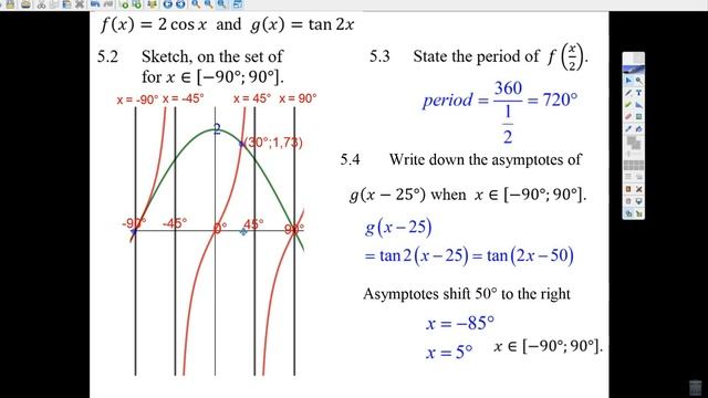 Q5 2 to 5 4 Sketch graph, tricky shifts смотреть онлайн