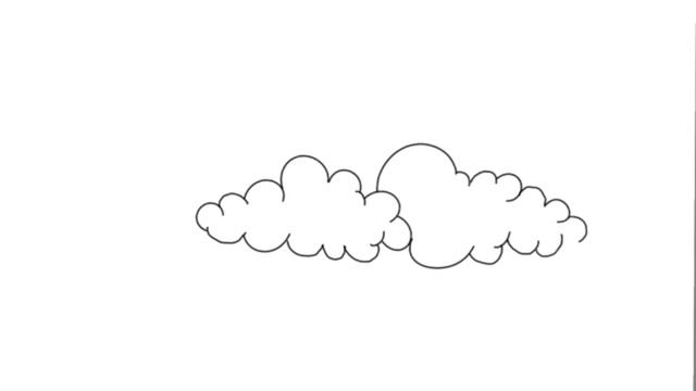 Learn to draw clouds for kids | Drawing Tutorial | Digital drawing смотреть онлайн