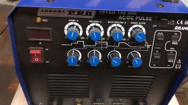 aurora pro inter tig 200 ac/dc pulse Обзор.