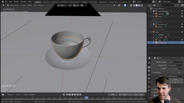 Part 3, Level 3: Glass and Liquid - Blender Beginner Tutorial смотреть онлайн
