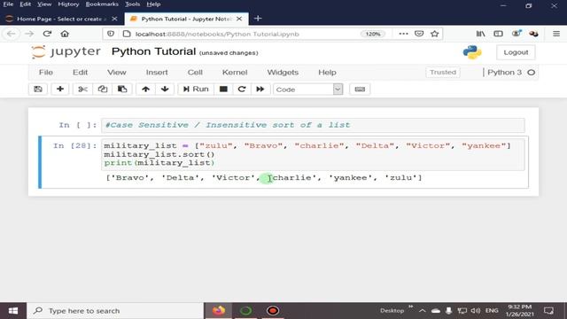 Case Sensitive Sort List | Python 4 You | Lecture 106 смотреть онлайн