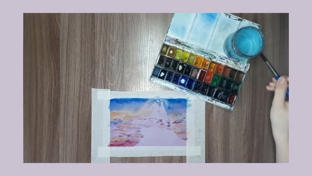 Легкий пейзаж акварелью смотреть онлайн