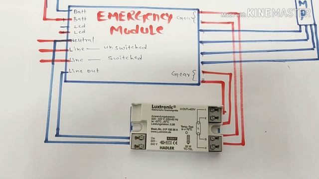 EMERGENCY LIGHTING MODULE WIRRING CONNECTION AND PRACTICLE смотреть онлайн