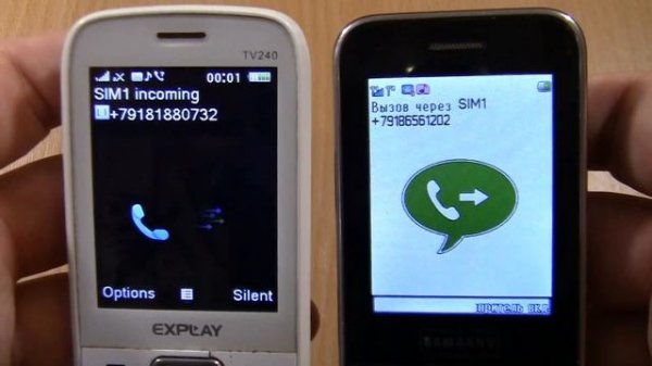 Incoming call & Outgoing call at the Same Time Explay TV240+Samsung Fake