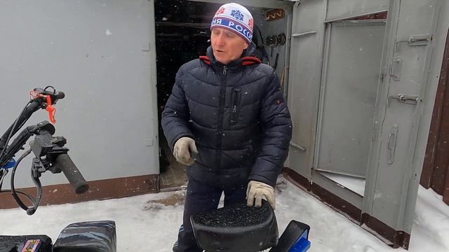 Снегокат Каюр Эгоист- Кросс.Изготовил свою сидушку. Опустил ниже и продвинул вперёд. Мои ощущения. смотреть онлайн