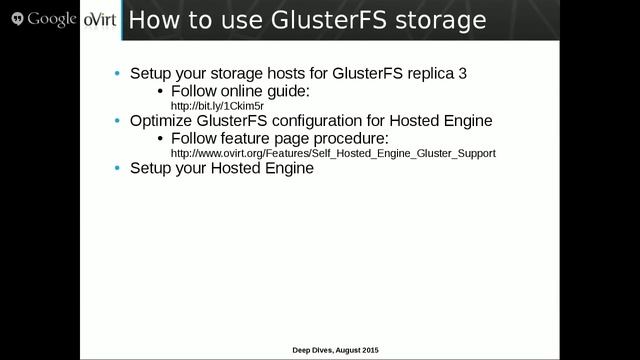 Hosted Engine - FC / Gluster support Deep Dive смотреть онлайн