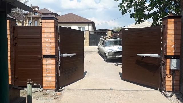 Распашные ворота Дорхан с автоматикой Nice Wg5000(1)