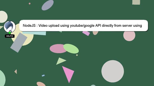 NodeJS : Video upload using youtube/google API directly from server using node.js? смотреть онлайн