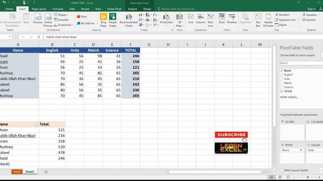 Excel INSERT Tab & Ribbon (Urdu) | Lesson 2 смотреть онлайн