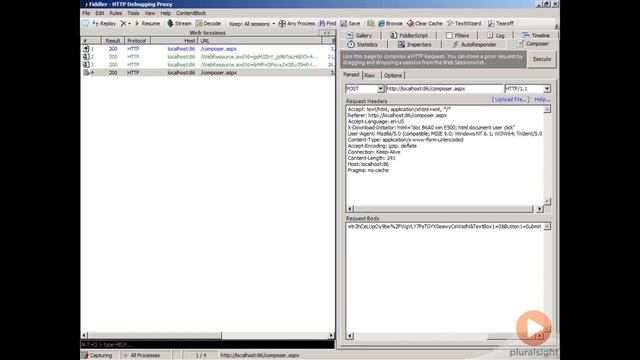 Using Composer with Fiddler freeware смотреть онлайн