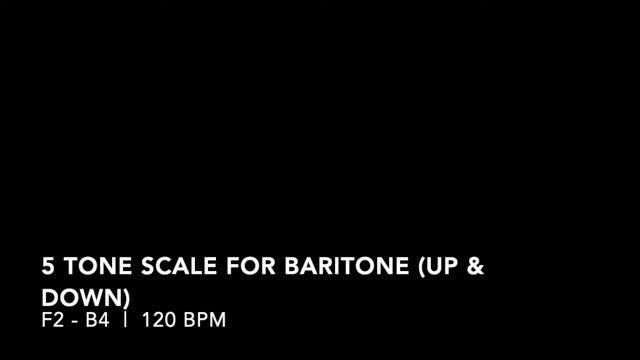 Vocal Warm-Up: 5 Tone Scale for Baritone (Up & Down) (F2 - B4) - 120 BPM (2 notes per beat) смотреть онлайн