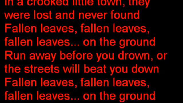 Falling leaves Billy talent смотреть онлайн