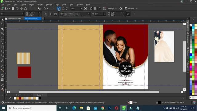 Wedding Jotter | How to design a beautiful wedding jotter in CorelDRAW 2021 смотреть онлайн