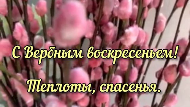 Поздравляю с Вербным Воскресеньем! смотреть онлайн