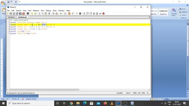 CS 209 perl boolean,string operator смотреть онлайн