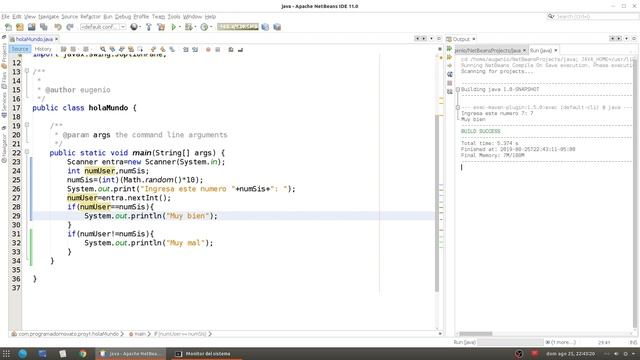 Curso de Java Netbeans Completo☕ [17.- Condicionales(Sentencia if else)] смотреть онлайн