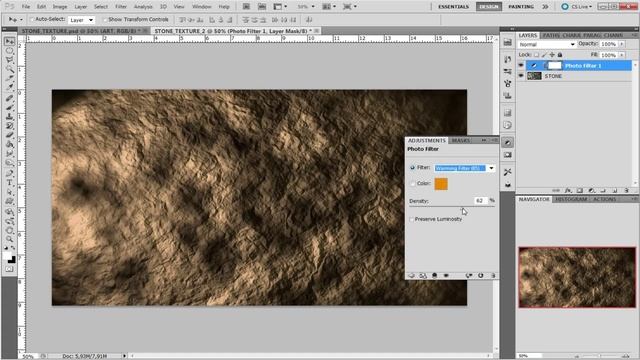 Урок_19_Adobe Photoshop CS5!!! Создание текстуры камня!!! Урок для новичков!!! смотреть онлайн