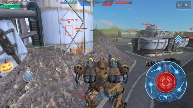 War Robots обзор робота Rhino Gameplay роботы LEO, GRIFFIN Боевые Роботы GI.Patton, новичкам #49 смотреть онлайн