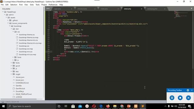 Membuat Toko Online Berbasis Website Dengan PHP & MySQL - Part 18 Detail Produk смотреть онлайн