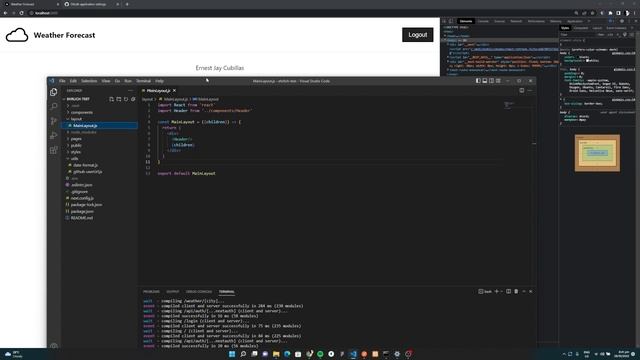 Ehrlich Test - Weather Forecast using React JS (Next JS) - EJ Cubillas смотреть онлайн
