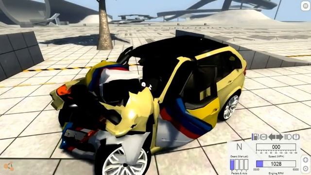 BMW X5 Crashtest  BeamNG.Drive + Downloadlink