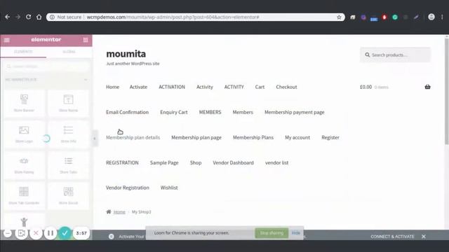 Tutorial to Create Marketplace website with [Elementor] Site Builder in WCMP. смотреть онлайн